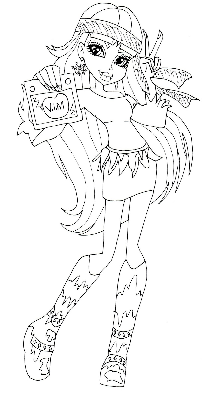 826x1600 Free Printable Monster High Coloring Pages Abbey Bominable Music
