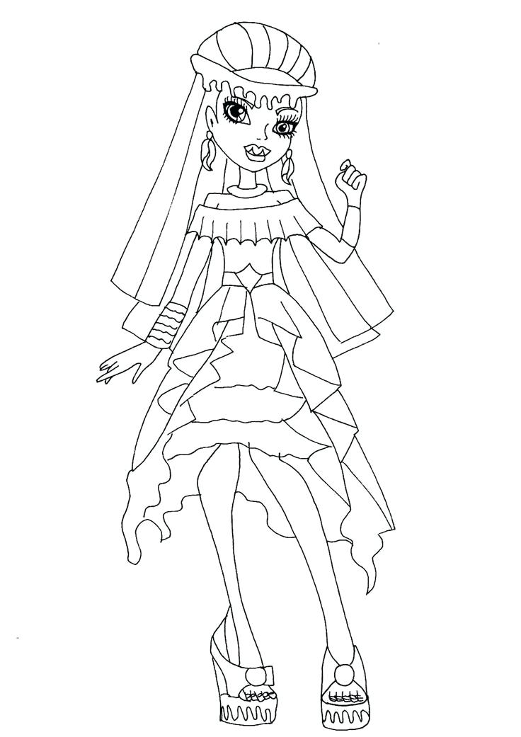736x1041 Monster High Coloring Pages Abbey Wishes Monster High Color Pages