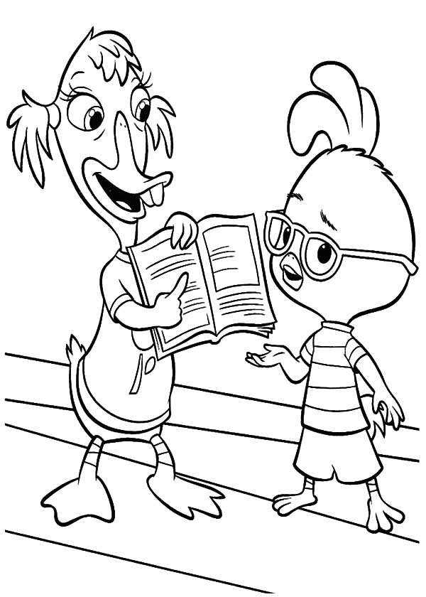 600x840 Abby Show Chicken Little A Book Page Coloring Pages