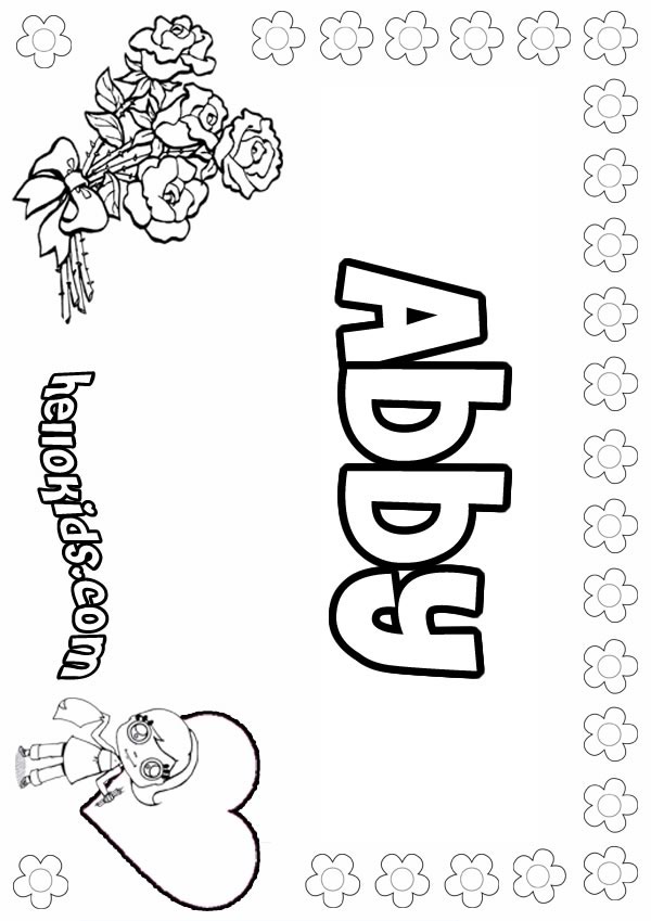 600x849 Abby Coloring Pages