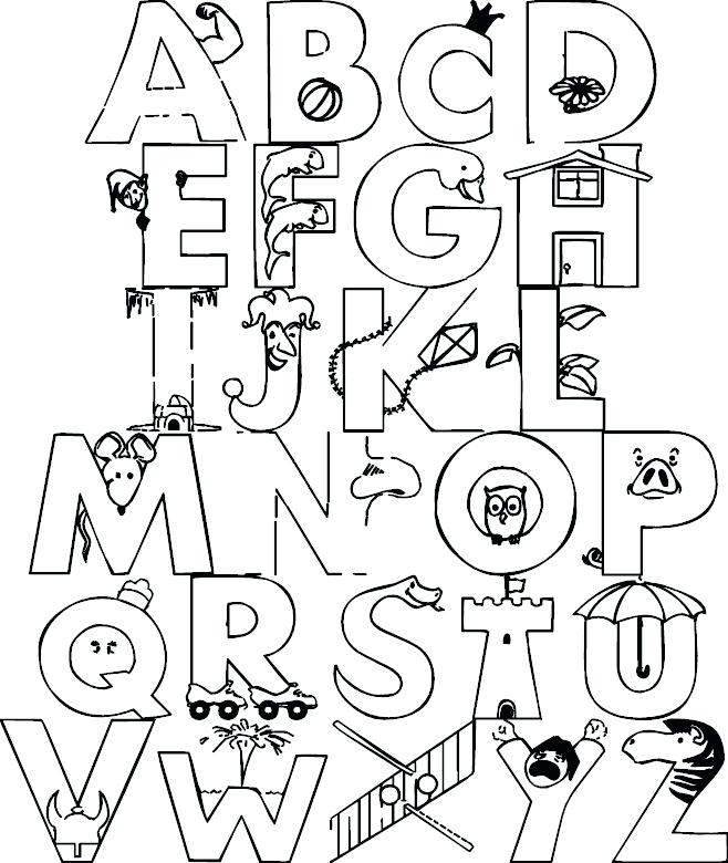 658x780 Alphabet Animals Coloring Pages Cute Animal Alphabet Coloring
