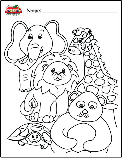 Abc Animal Coloring Pages at GetDrawings | Free download