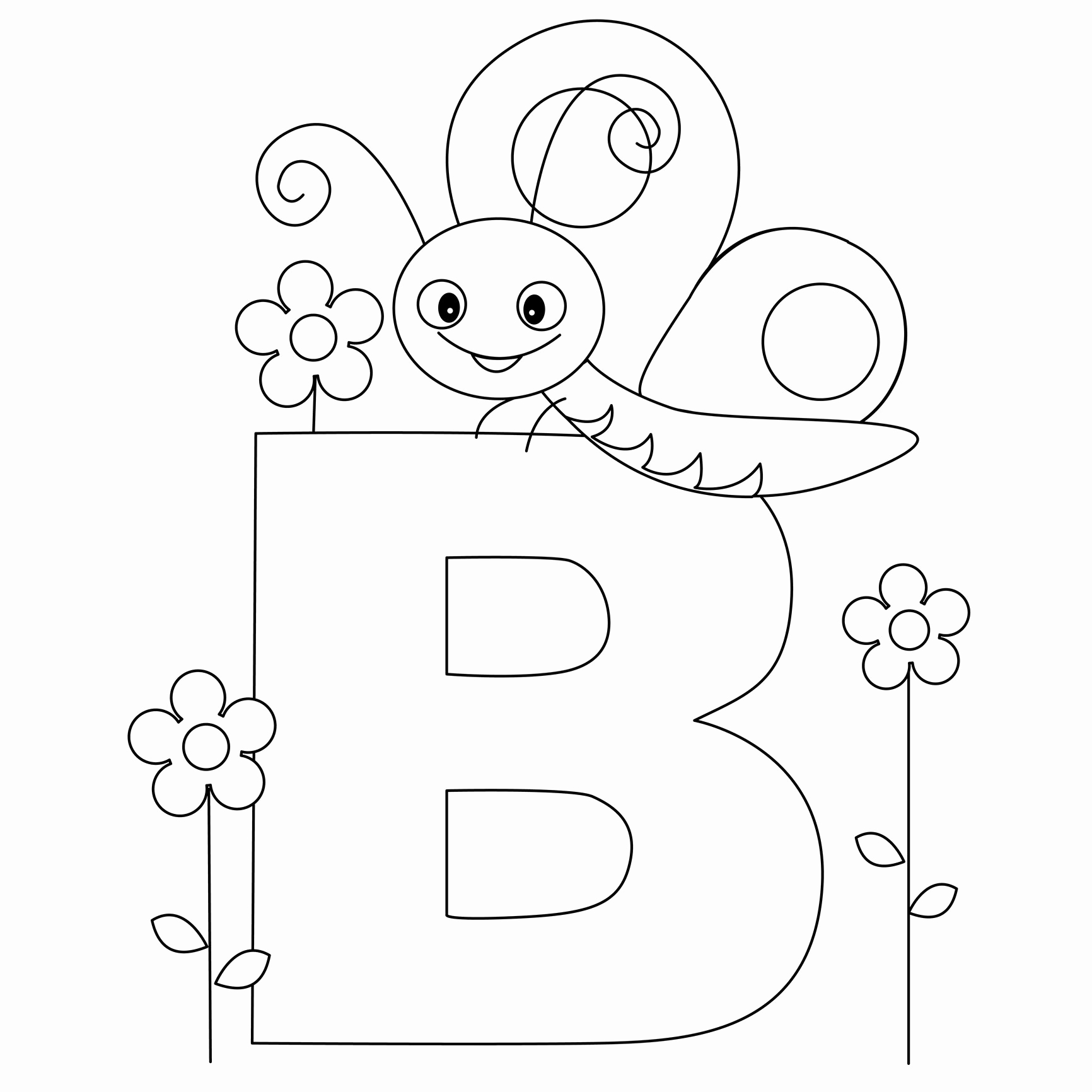 1732x1732 Abc Coloring Pages Inspirational Animal Alphabet Letter B Is