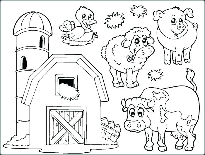 700x531 Abc Farm Animal Coloring Pages Book Together With Printable