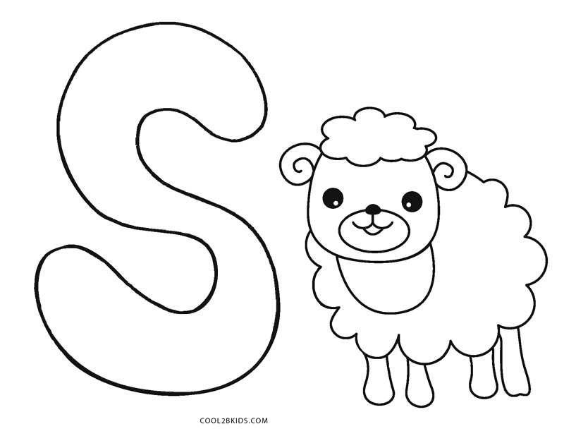 800x618 Free Printable Abc Coloring Pages For Kids