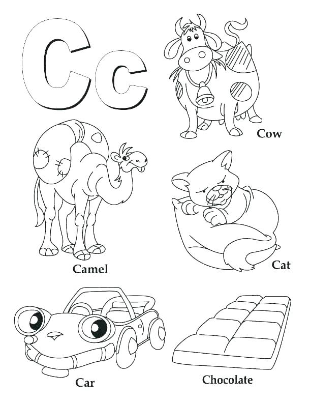 612x792 Alphabet Color Pages
