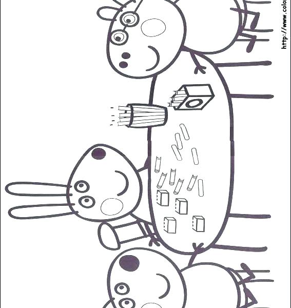 567x600 Abc Coloring Pages For Kindergarten Coloring Pages Pig Printable