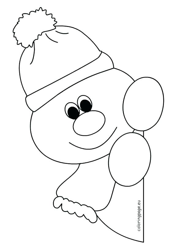 581x803 Snowman Coloring Pages