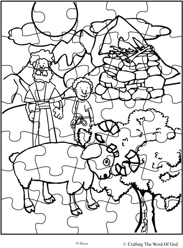 590x800 Abraham And Isaac Coloring Page Sarah Baby Pages Coloring Collection
