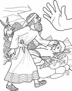 236x298 Abraham Offers Isaac Coloring Page Sunday Schoolchildren