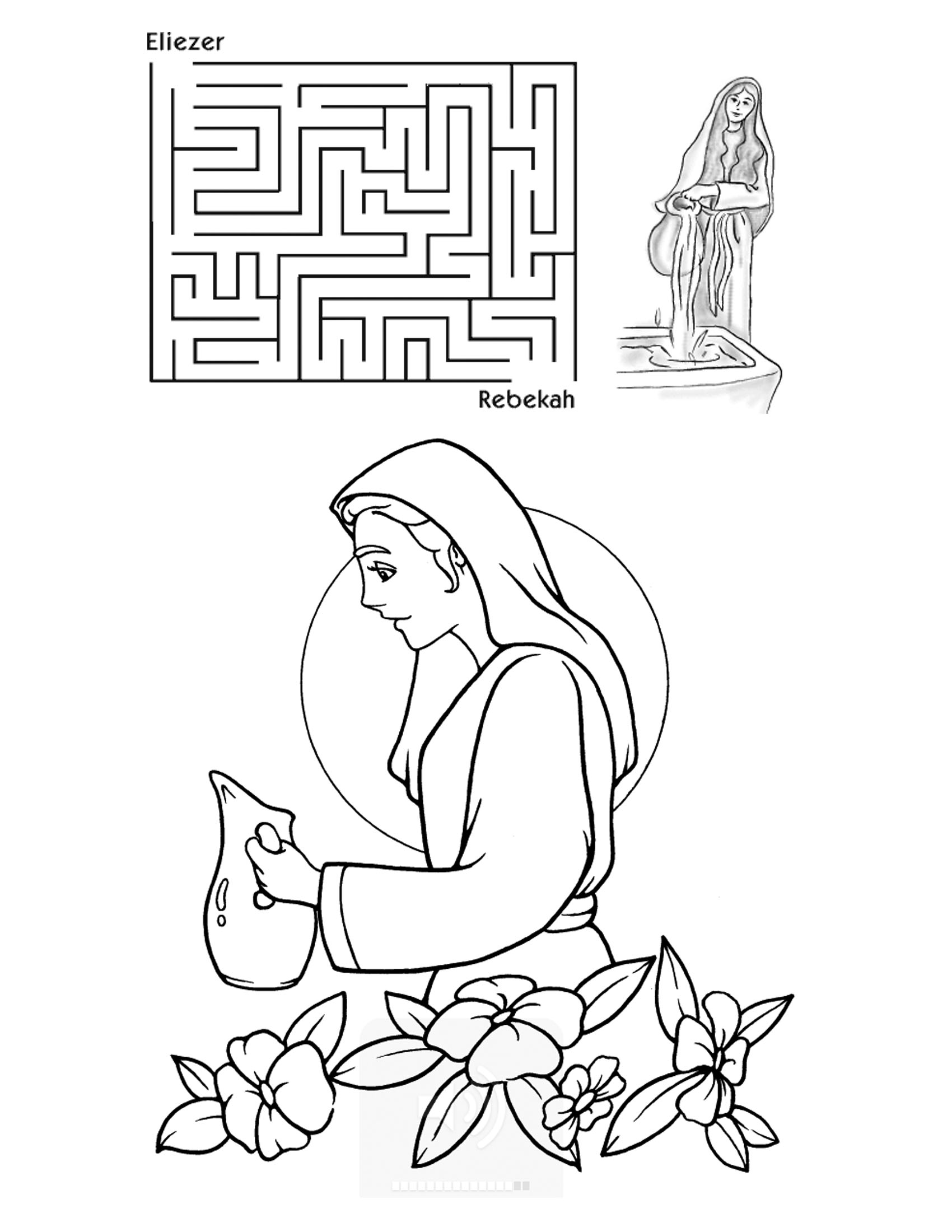 1700x2200 Mainstream Hagar And Ishmael Coloring Page Lesson A Bride