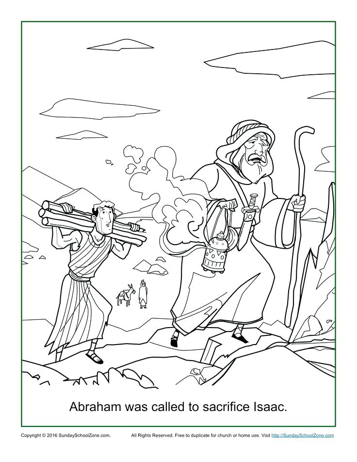 736x952 Abraham And Isaac Coloring Page Coloring Collection