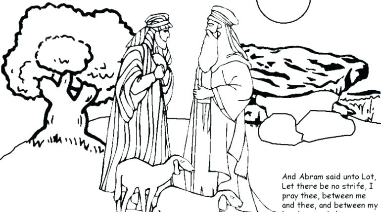 Abraham And Lot Coloring Page at GetDrawings | Free download