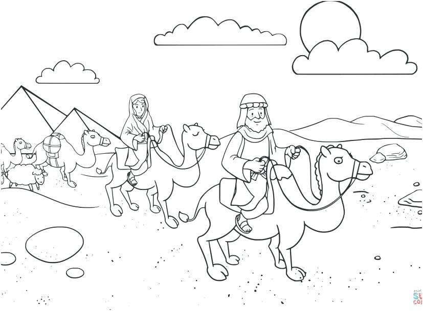 827x609 Abraham Coloring Pages School Coloring Page