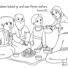 268x268 Bible Coloring Sheets Abraham And Sarah Archives