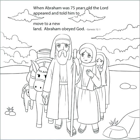 Abraham And Sarah Coloring Pages Free at GetDrawings | Free download