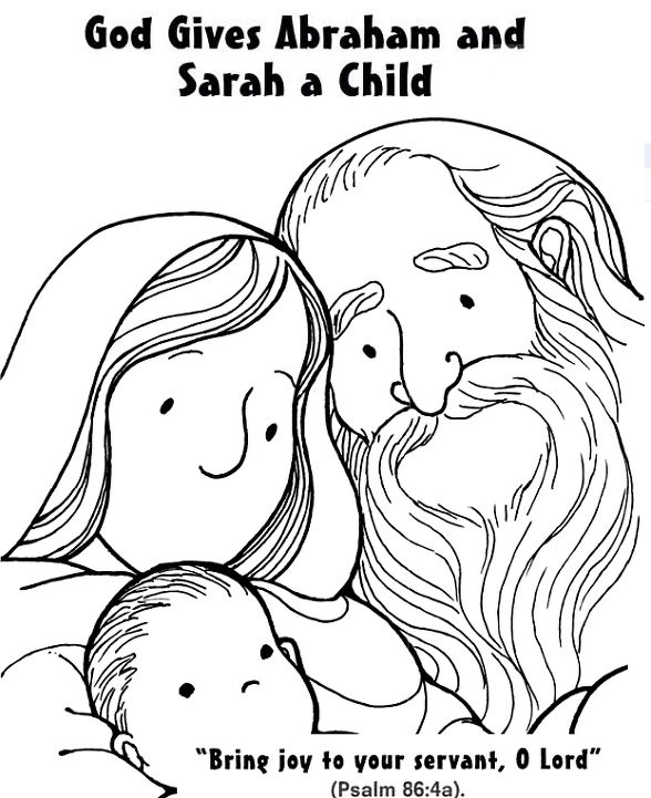 588x721 Abraham Sarah Coloring Page Preschool Destiny Abraham
