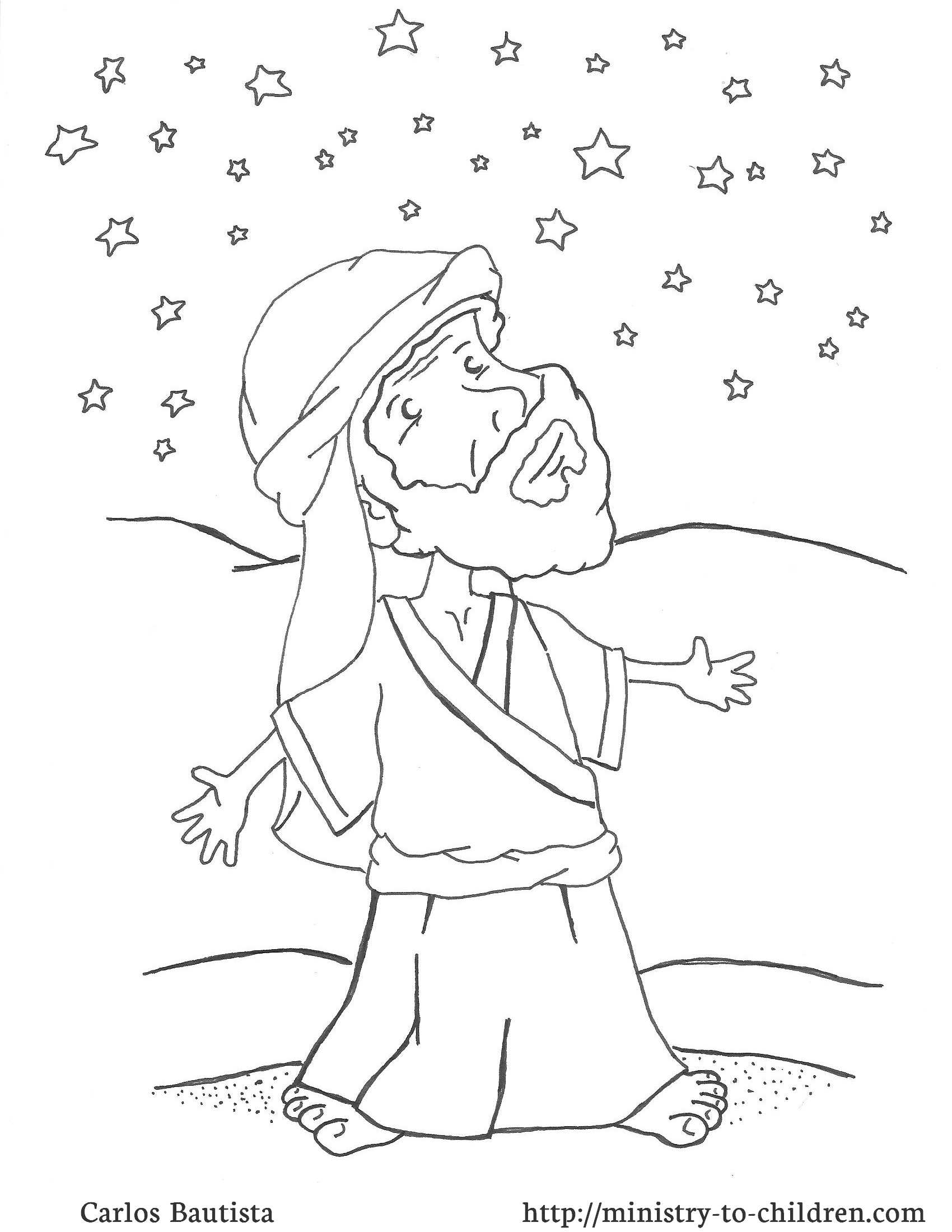 1700x2200 Abraham Coloring Pages