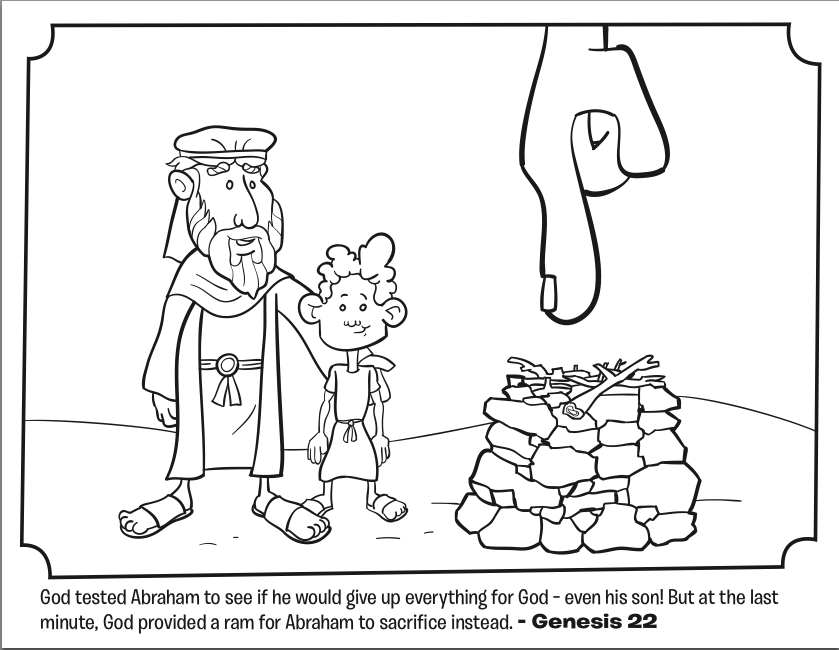839x650 Abraham Coloring Pages Abraham And Isaac Coloring Page Whats