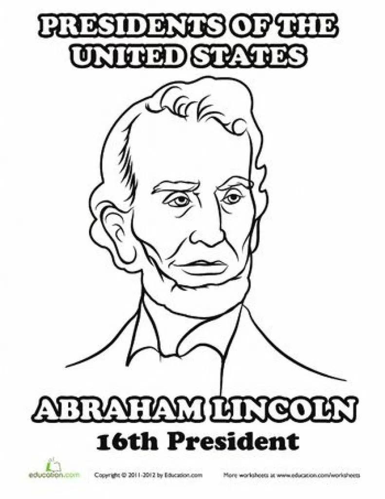 791x1024 Abraham Lincoln Coloring Pages
