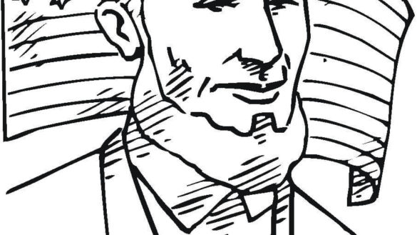 585x329 Abraham Lincoln Coloring Pages With Abraham Lincoln Coloring
