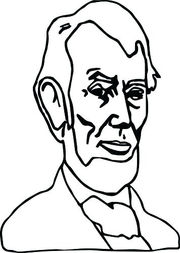 356x500 Abe Lincoln Coloring Page