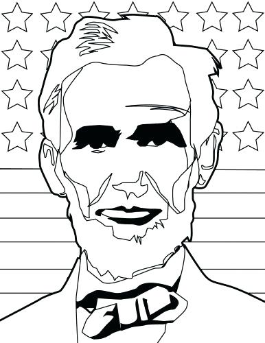 386x500 Coloring Page Abraham Lincoln Coloring Page Color Free Pages