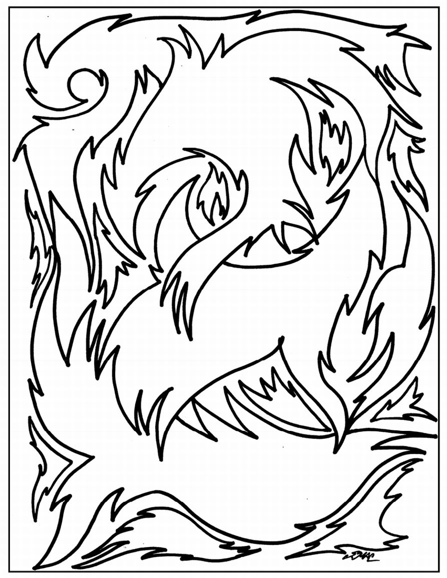 893x1155 Abstract Coloring Pagefree Coloring Pages For Kids Free Coloring