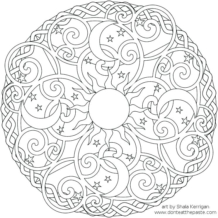 744x744 Flower Mandala Coloring Pages Flower Mandala Coloring Pages