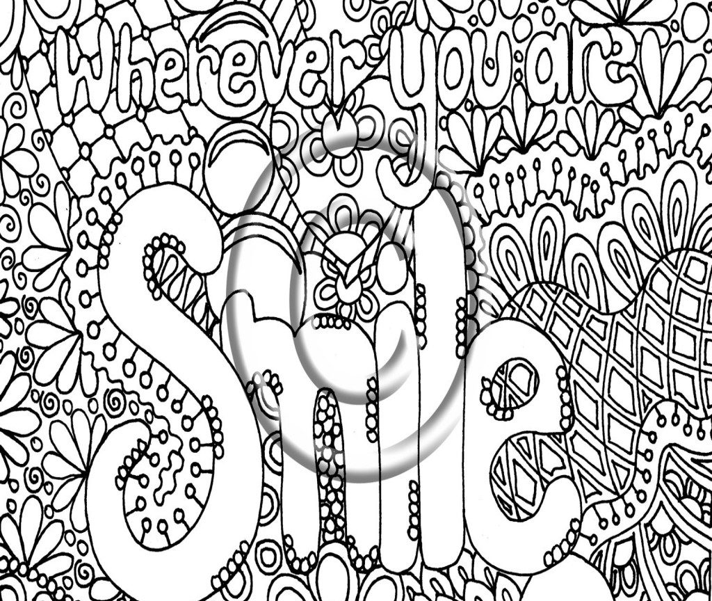 1024x864 Vector Coloring Page For Adultheart Made Of Abstract Act Pages
