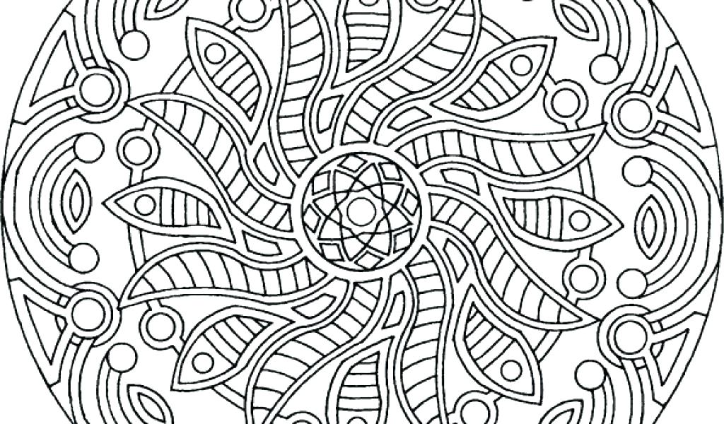 1024x600 Flower Mandala Coloring Pages For Abstract Coloring Pages To Print