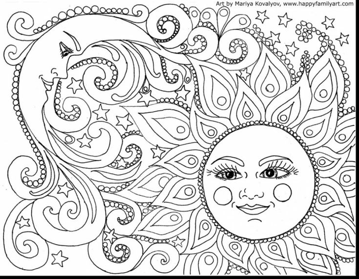 735x572 The Best Abstract Coloring Pages Ideas On Adult