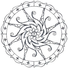 230x230 Abstract Coloring Pages