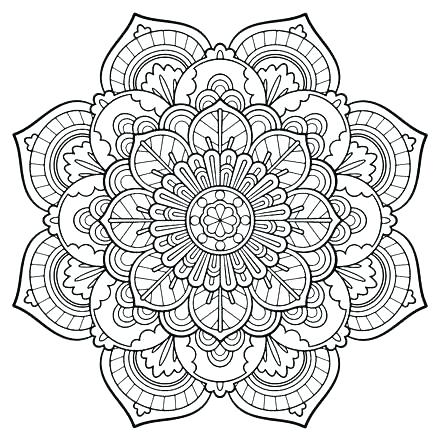 440x440 Abstract Coloring Pages Printable Luxury Mandala Coloring Pages