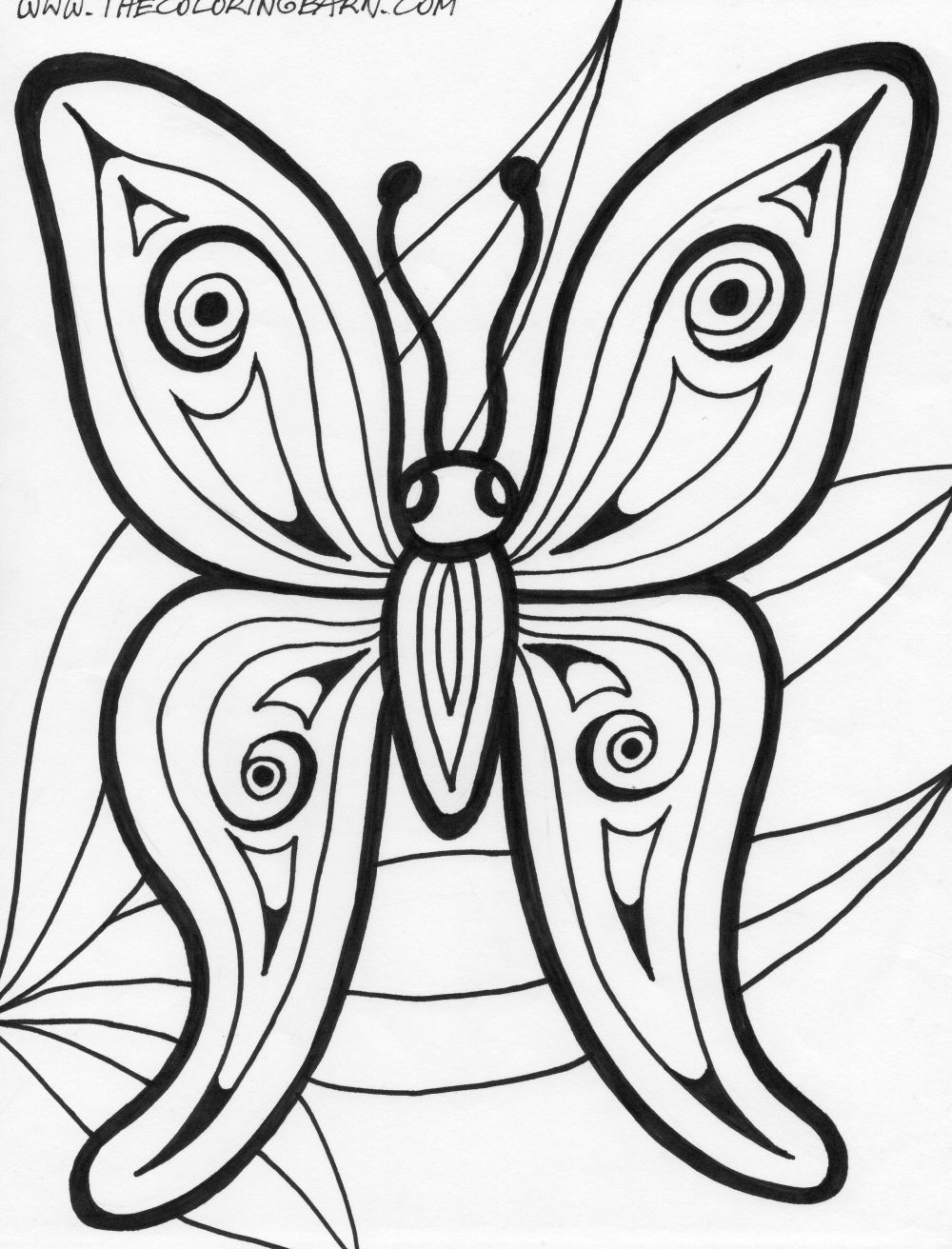 1000x1312 Abstract Coloring Pages Abstract Butterfly Coloring Pages Kids