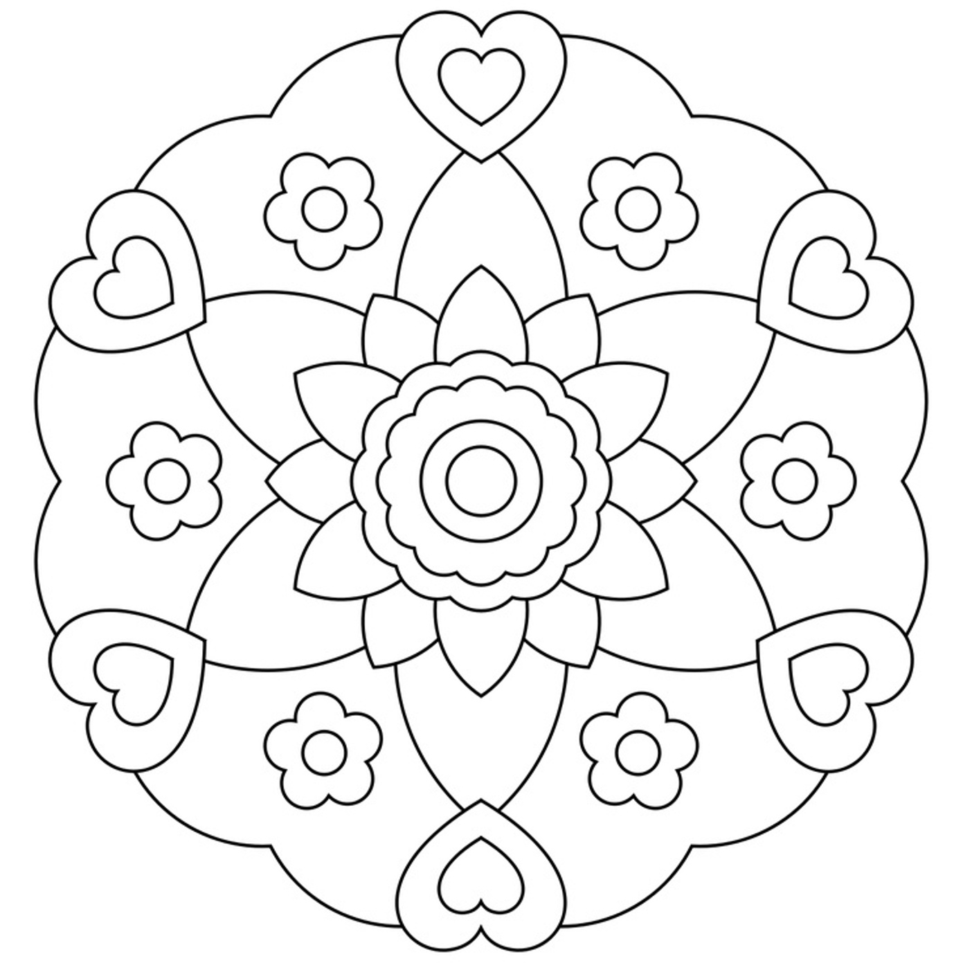 1391x1391 Creative Abstract Coloring Pages For Kids