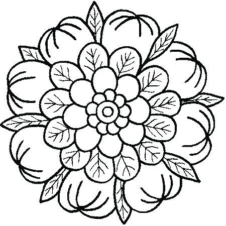 450x450 Abstract Coloring Pages Easy Mandala Coloring Pages Abstract