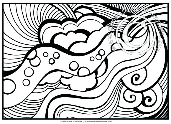 580x422 Free Printable Abstract Coloring Pages For Adults Dimensions