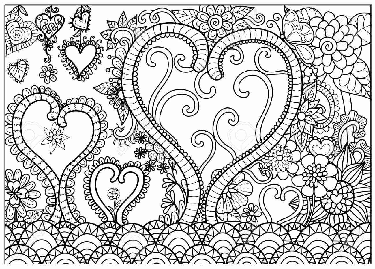 1300x932 Awesome Abstract Heart Coloring Pages Artsybarksy Lovely