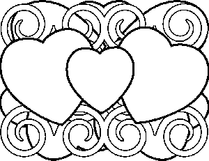 300x231 Heart Gates Coloring Page