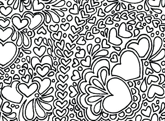 570x416 Abstract Coloring Sheets