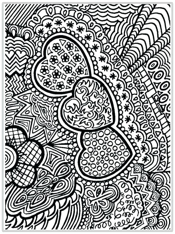736x981 Heart Mandala Coloring Pages