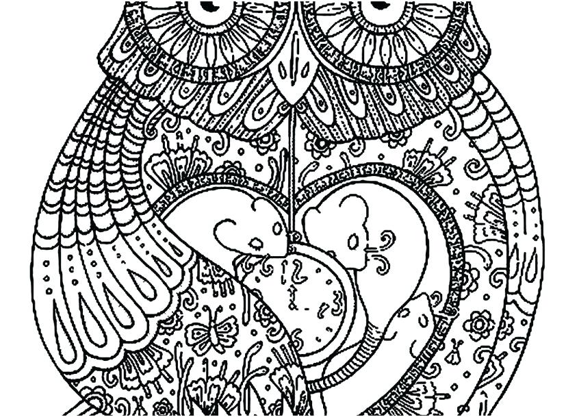 827x609 Coloring Owls Advanced Coloring Pages Of Owls Plus Whimsical Page