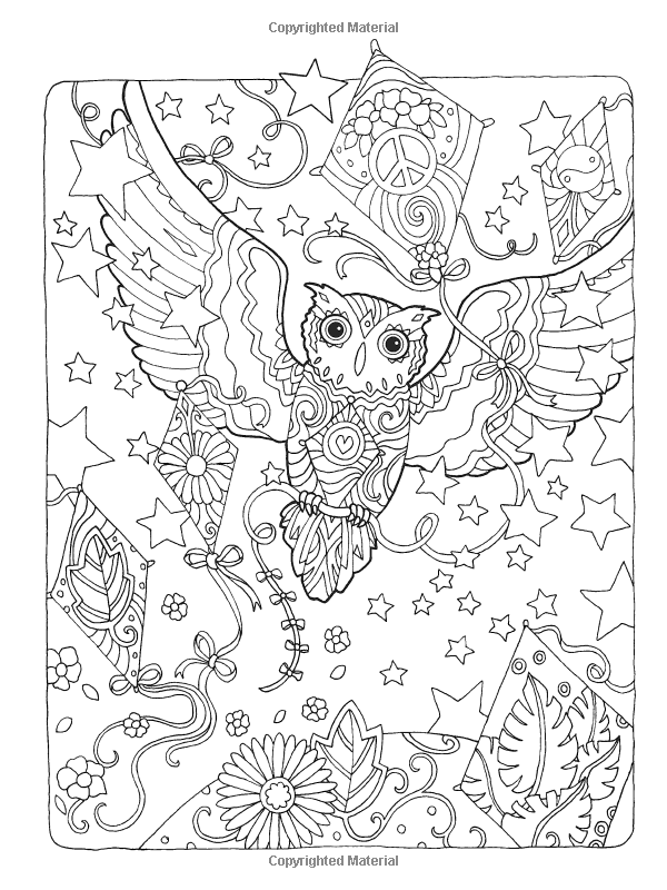 600x800 Creative Haven Owls Coloring Book Artwork
