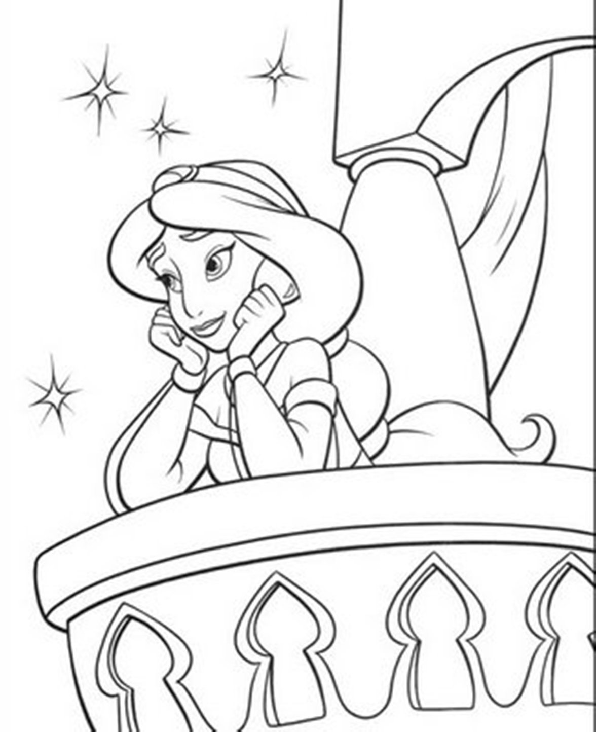 1176x1444 Walt Disney Aladdin Coloring Pages Cartoon General Printable Abu