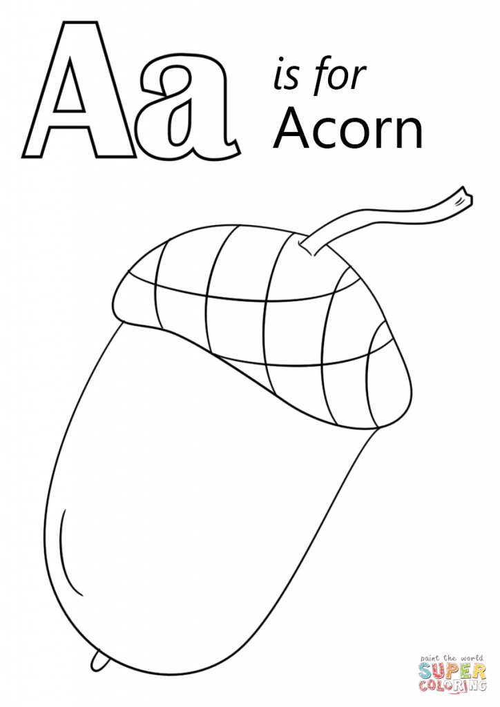 724x1024 Acorn Coloring Pages