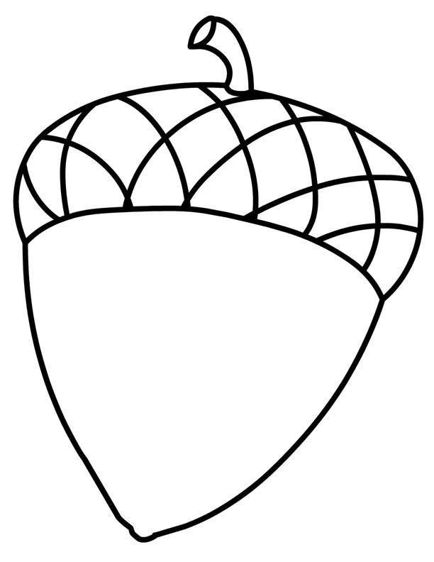 612x792 The Most Brilliant Stunning Acorn Coloring Page Printable