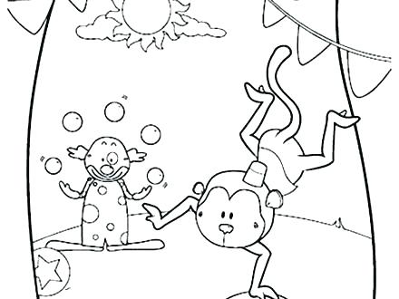 440x330 Circus Coloring Pages Printable Circus Coloring Sheets