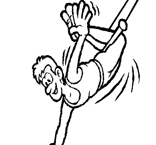 505x470 Happy Acrobat Coloring Page