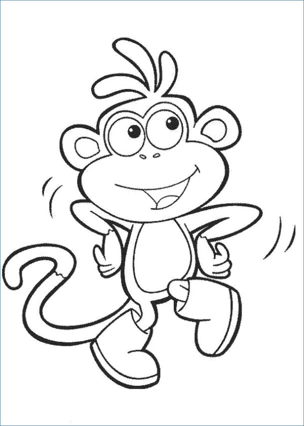 600x840 Lion The Acrobat Dora The Explorer Coloring Page